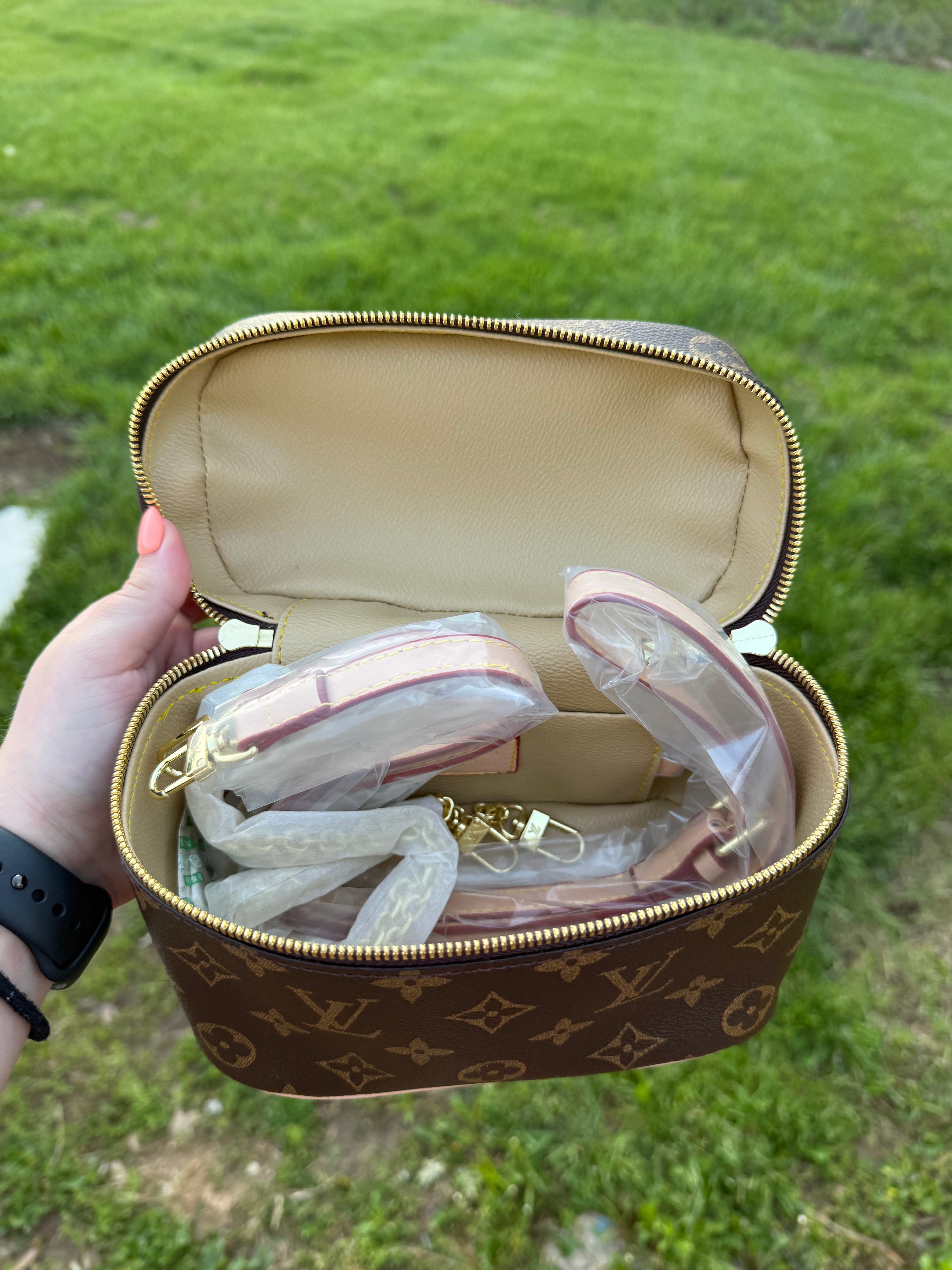 MB makeup bag
