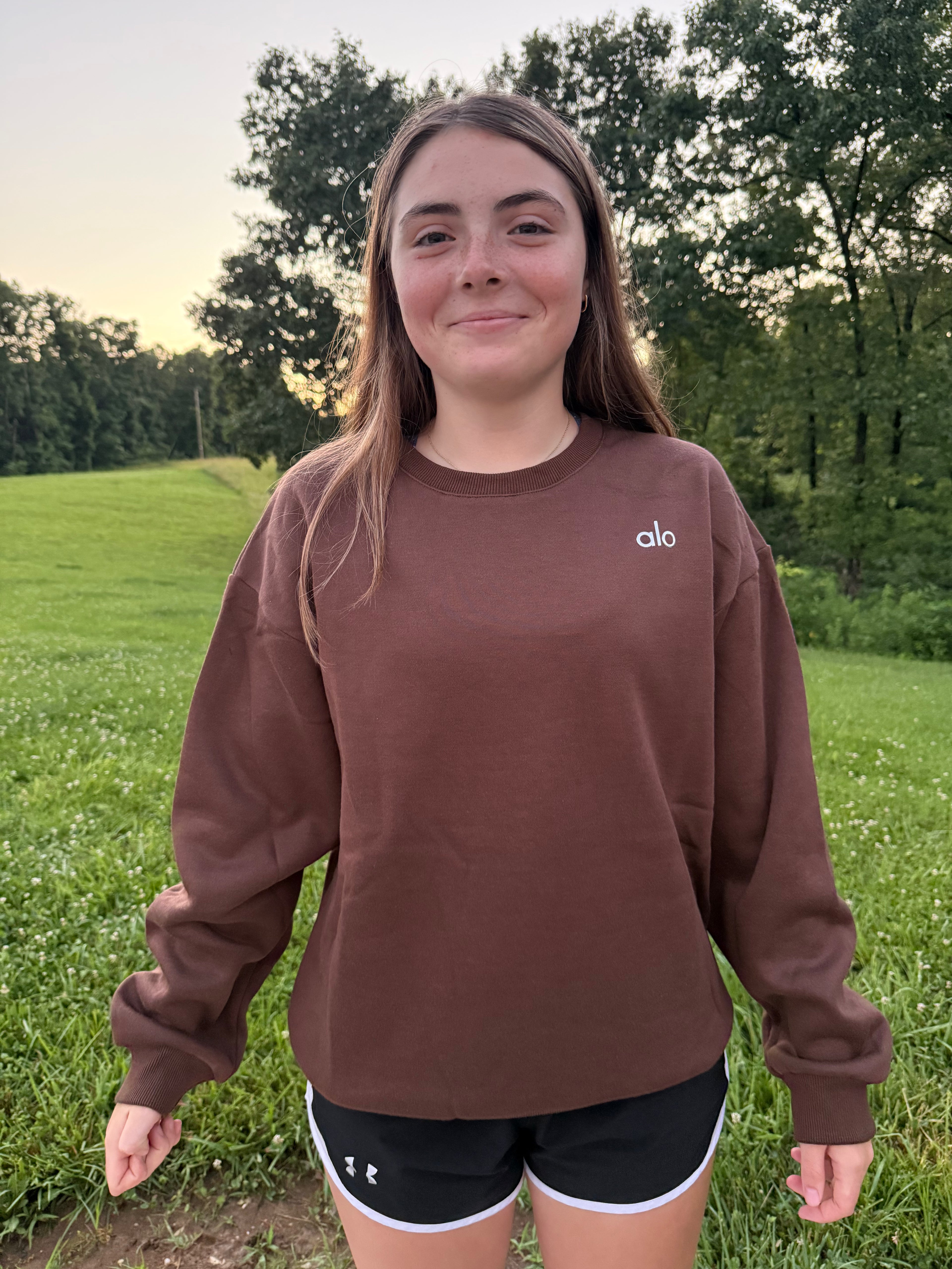 Brown Alo Crewneck